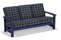 Telescope Casual Leeward Marine Grade Polymer Deep Cushion Three-Seat Sofa With Marine Grade Polymer Arms