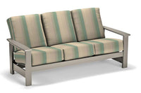 Telescope Casual Leeward Marine Grade Polymer Deep Cushion Three-Seat Sofa With Marine Grade Polymer Arms