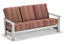 Telescope Casual Leeward Marine Grade Polymer Deep Cushion Three-Seat Sofa With Marine Grade Polymer Arms