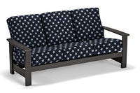 Telescope Casual Leeward Marine Grade Polymer Deep Cushion Three-Seat Sofa With Marine Grade Polymer Arms