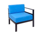 BFM Seating Belmar Left/Right Arm Sofa Section Black/Soft Gray Frame - No Cushions