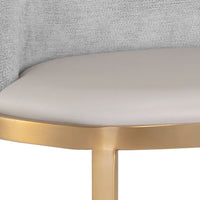 Sunpan Dover Counter Stool in Bravo Portabella-Sparrow Grey / Napa Stone-Polo Club Stone