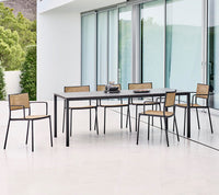Cane-Line Less Armchair - Stackable with French Weave