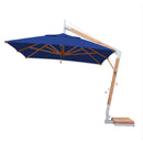 Bambrella Levante 2.5 x 3.5m (8.5 x 11.5) Rectangle Side Wind Bamboo Cantilever Umbrella