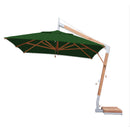 Bambrella Levante 2.5 x 3.5m (8.5 x 11.5) Rectangle Side Wind Bamboo Cantilever Umbrella