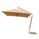 Bambrella Levante 2.5 x 3.5m (8.5 x 11.5) Rectangle Side Wind Bamboo Cantilever Umbrella