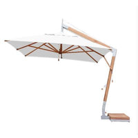 Bambrella Levante 3.0 x 4.0m (10 x 13) Rectangle Side Wind Bamboo Cantilever Umbrella
