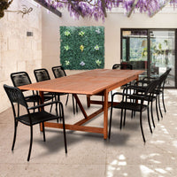 International Home Miami Amazonia Oosterdam 9 Piece Rectangular Patio Dining Set