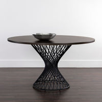 Sunpan Madeira Dining Table Ebony Brown / Grey Marble in 54''