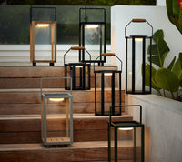 Cane-Line Lightlux Lantern with Teak Handle Small