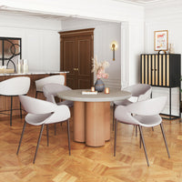 Zuo Modern Limay Dining Chair Beige & Walnut
