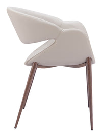 Zuo Modern Limay Dining Chair Beige & Walnut