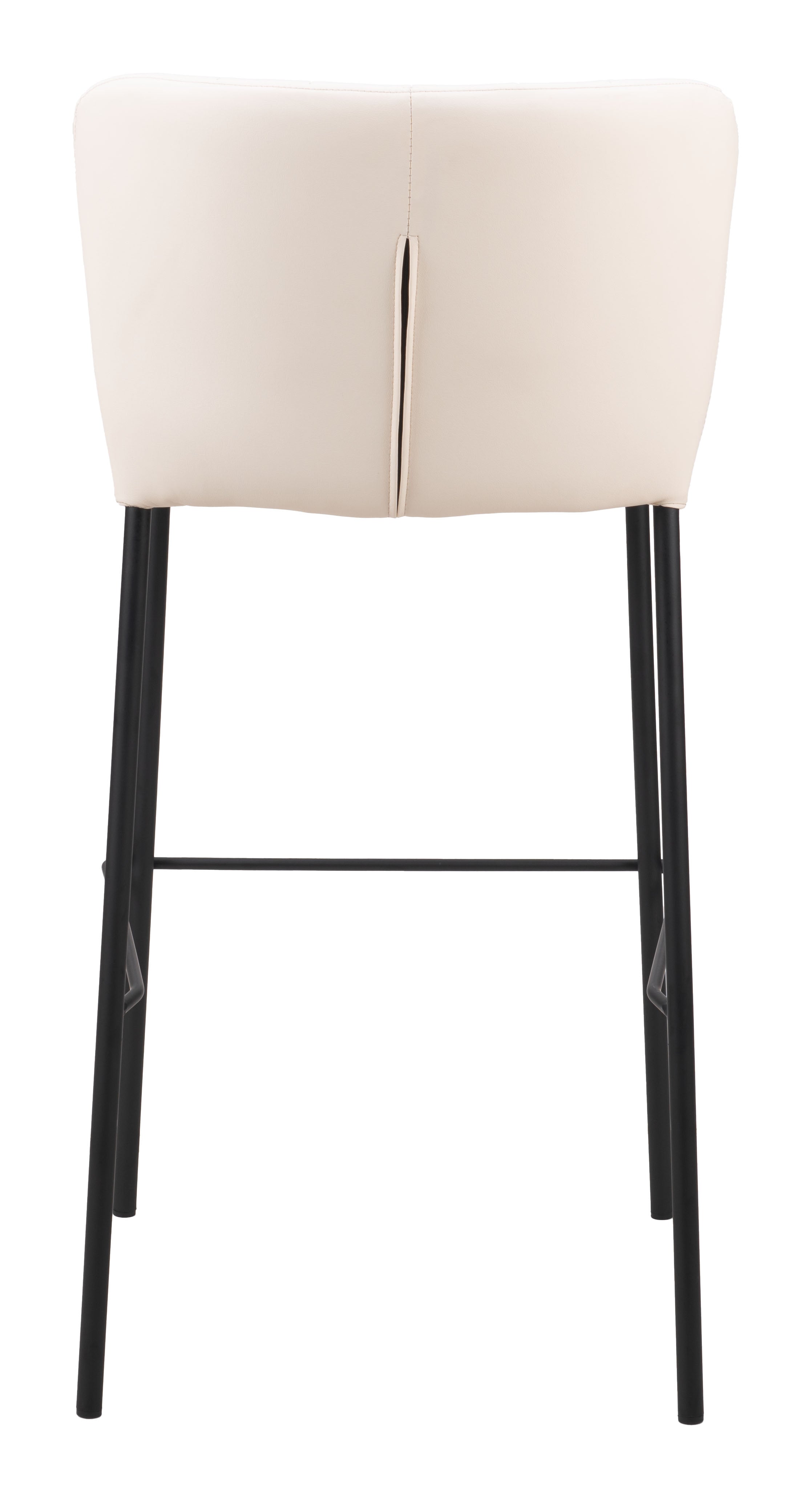 Zuo Modern Linz Barstool in Cream/Gray