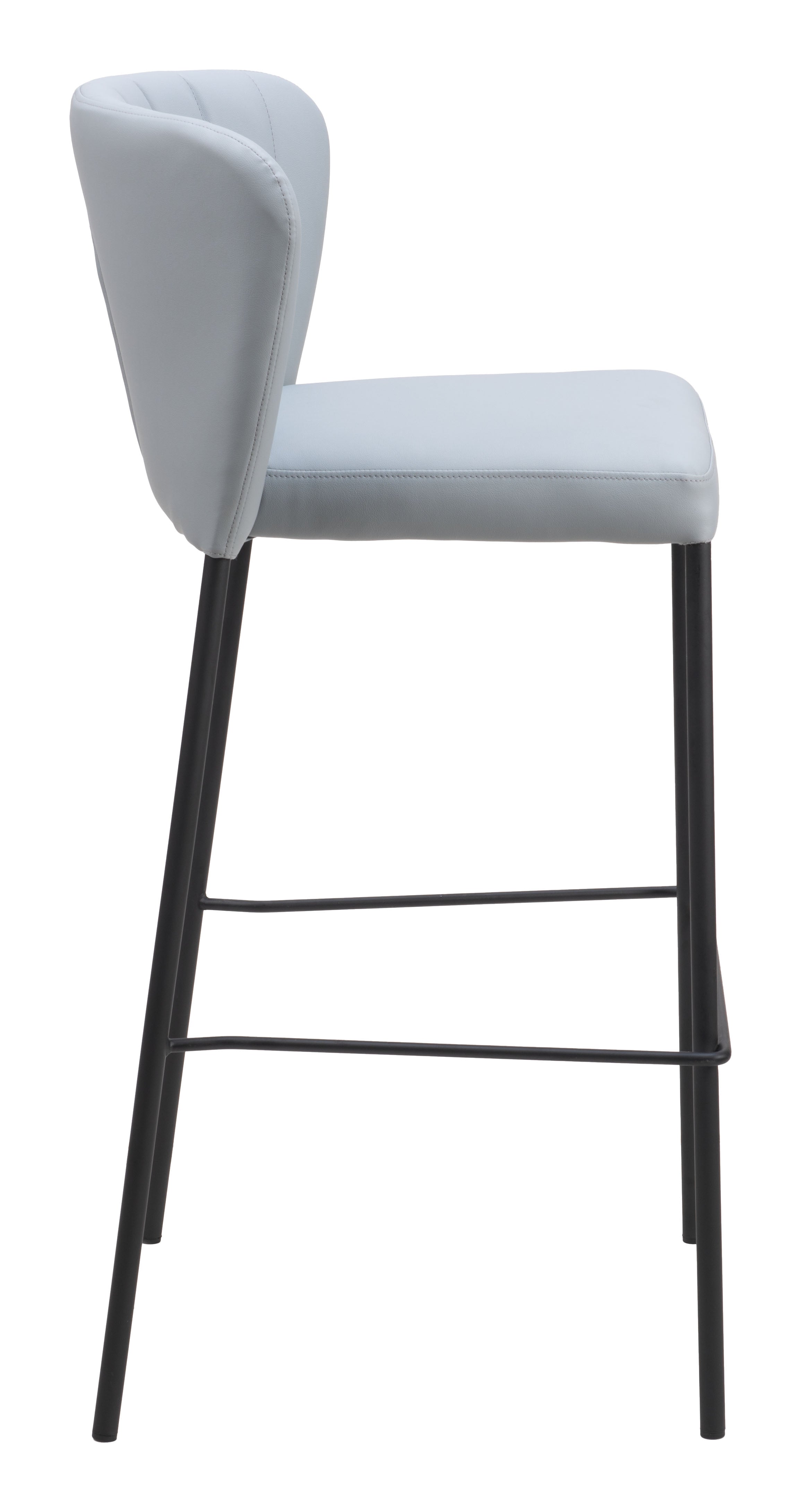 Zuo Modern Linz Barstool in Cream/Gray