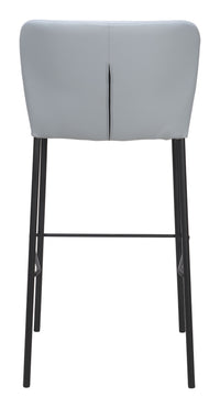 Zuo Modern Linz Barstool in Cream/Gray
