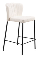Zuo Modern Linz Counter Stool in Cream/Gray