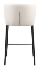 Zuo Modern Linz Counter Stool in Cream/Gray