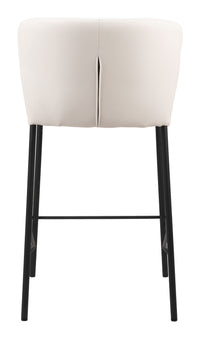 Zuo Modern Linz Counter Stool in Cream/Gray