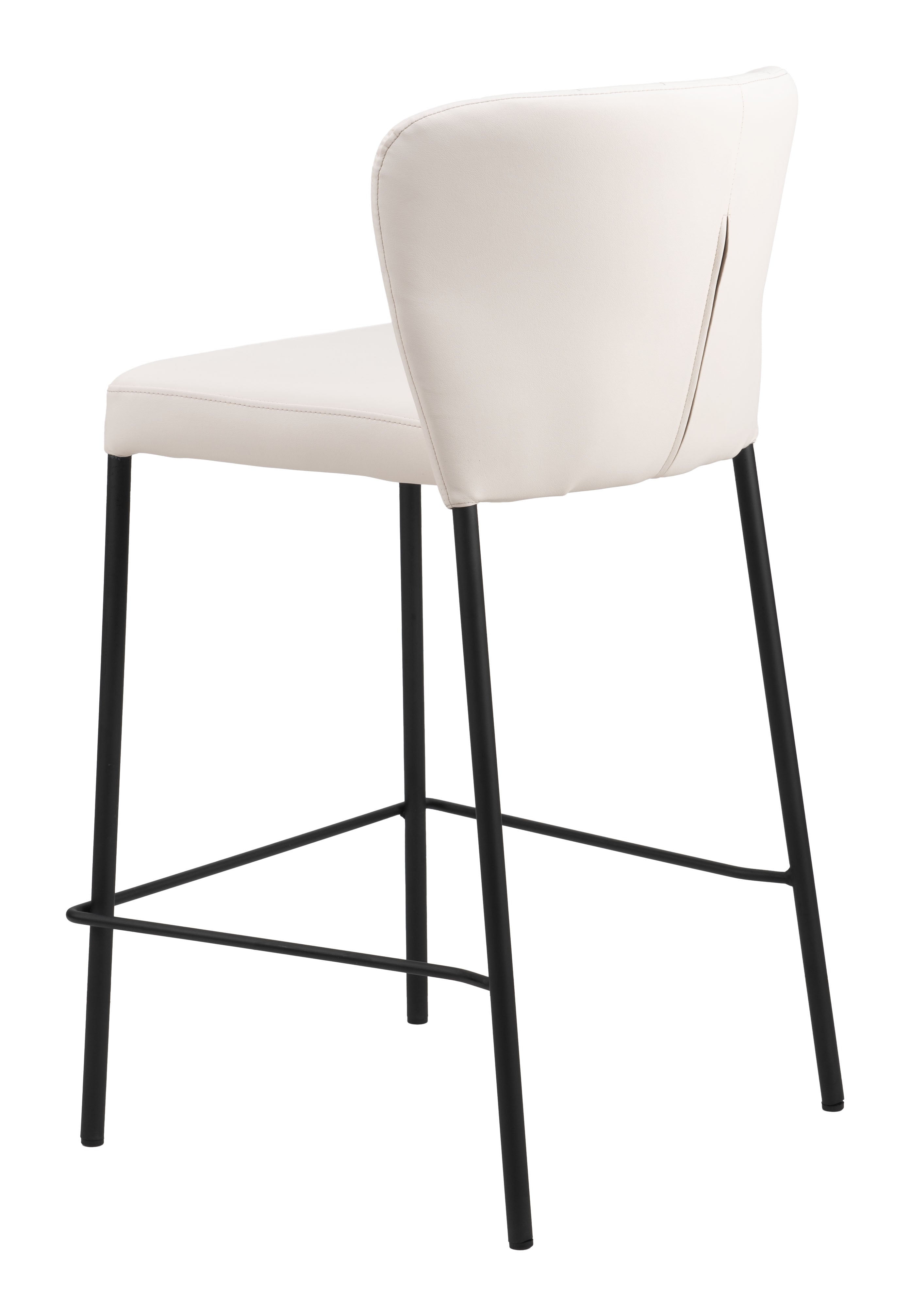 Zuo Modern Linz Counter Stool in Cream/Gray