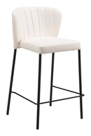 Zuo Modern Linz Counter Stool in Cream/Gray