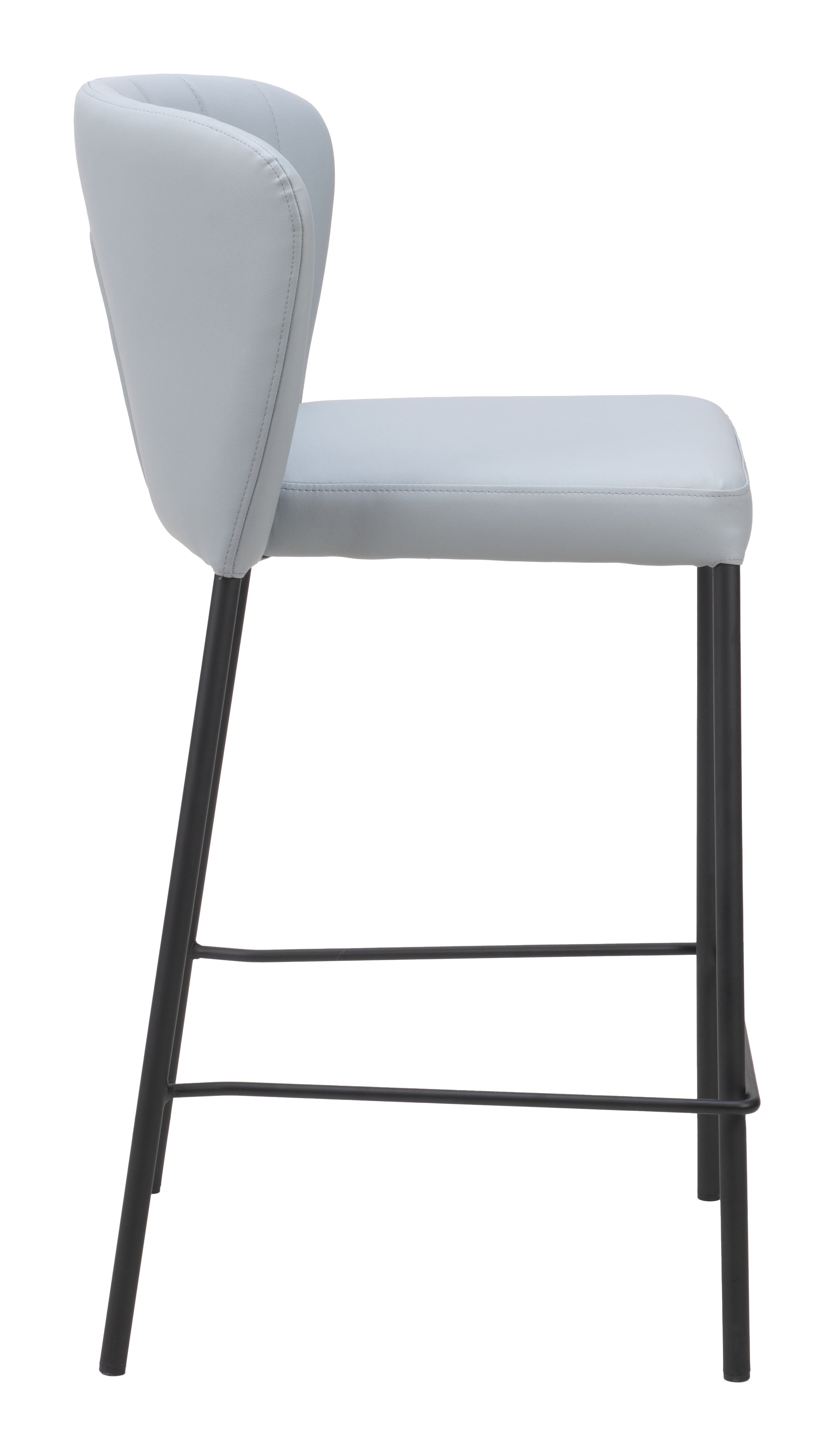 Zuo Modern Linz Counter Stool in Cream/Gray