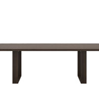 Sunpan Thanus Dining Table 94.5'' Brown Oak / Light Oak