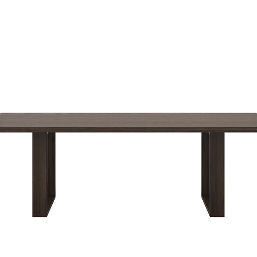 Sunpan Thanus Dining Table 94.5'' Brown Oak / Light Oak
