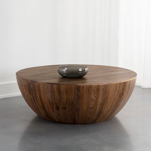 Sunpan Kinsley Coffee Table Small Dark Brown / Grey / Natural