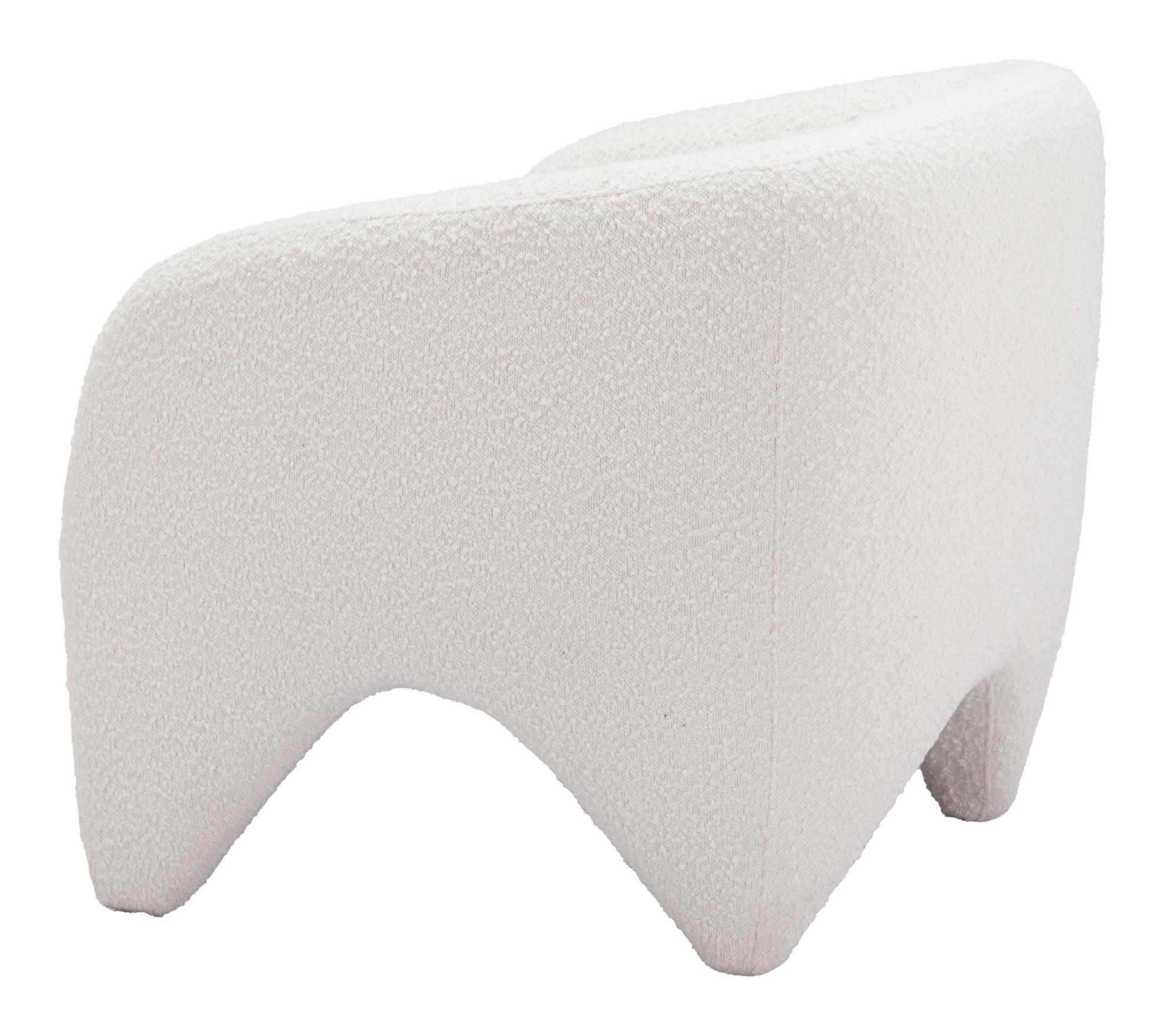 Zuo Modern Lopta Accent Chair in White