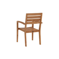 Curated Maison Lovel Teak Outdoor Dining Stacking Armchair (Set of 4)