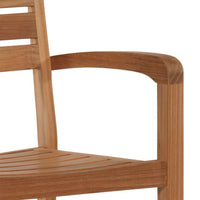 Curated Maison Lovel Teak Outdoor Dining Stacking Armchair (Set of 4)