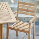 Curated Maison Lovel Teak Outdoor Dining Stacking Armchair (Set of 4)