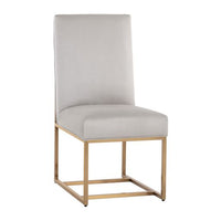 Sunpan Joyce Dining Chair in Casablanca Stratus / Cube Black