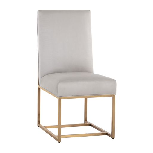 Sunpan Joyce Dining Chair in Casablanca Stratus / Cube Black