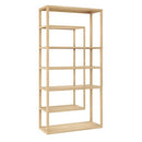 Sunpan Kenzie Bookcase in Grey / Rustic Oak