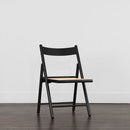 Sunpan Livvy Folding Dining Chair - Black - Set of Two