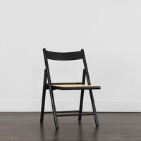 Sunpan Livvy Folding Dining Chair - Black - Set of Two