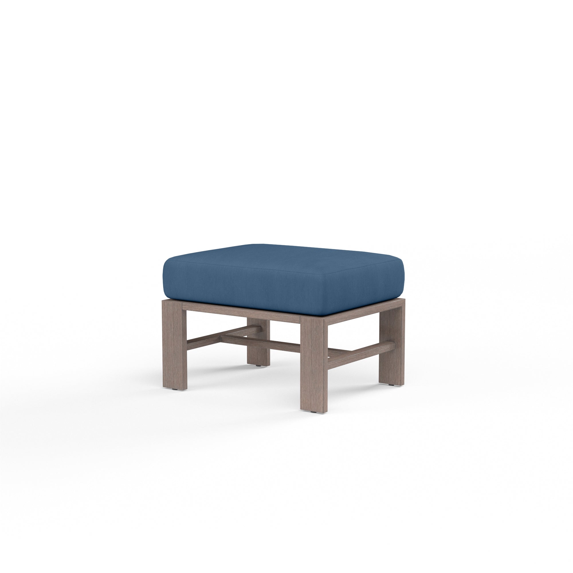 Sunset West Laguna Aluminum Ottoman with Cushion