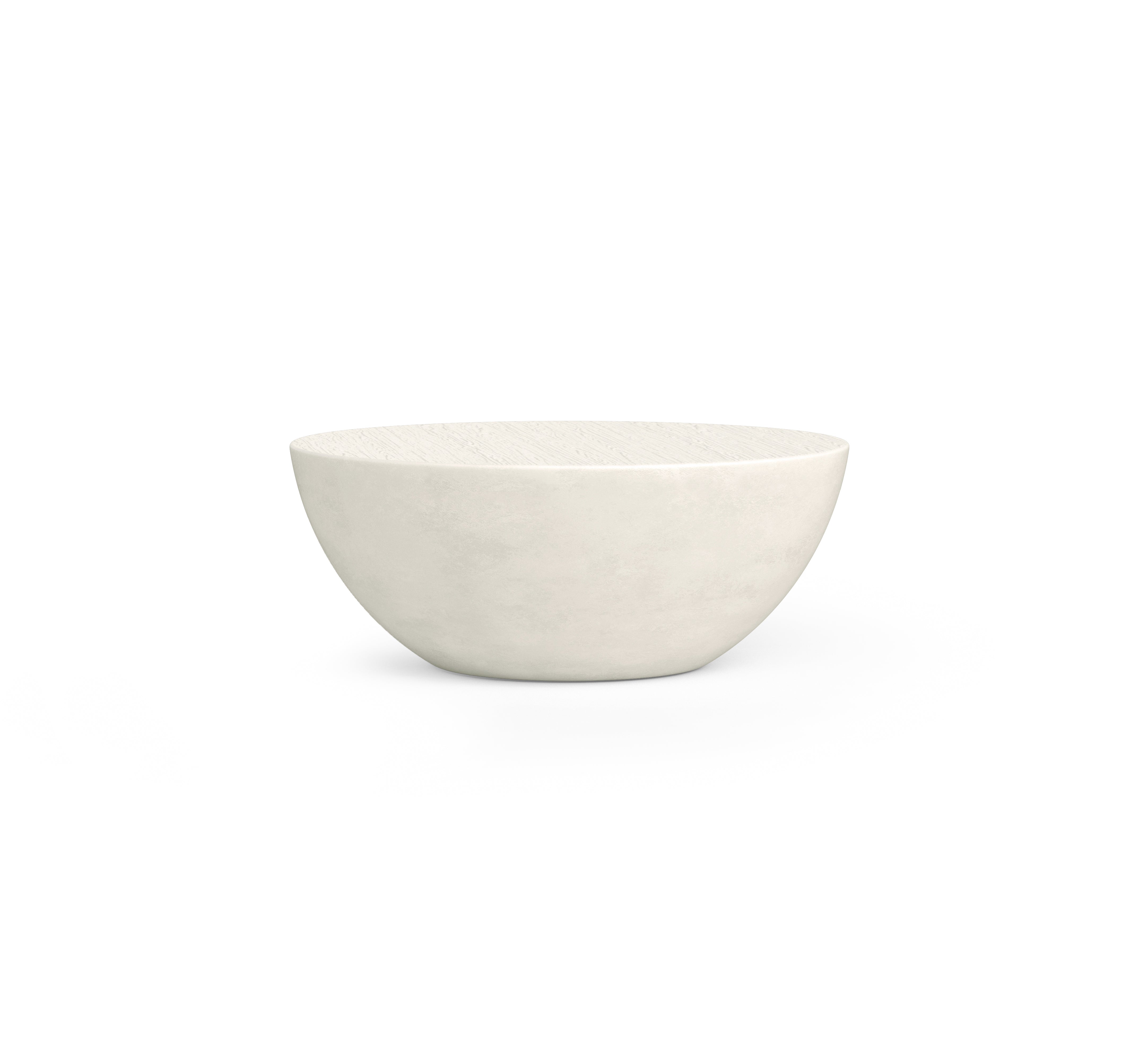 Azzurro Living Luna Coffee Table In Bone Concrete