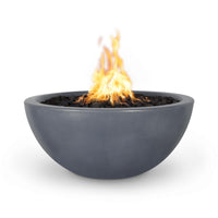 The Outdoor Plus Luna 30" Concrete Fire Pit - Match Lit