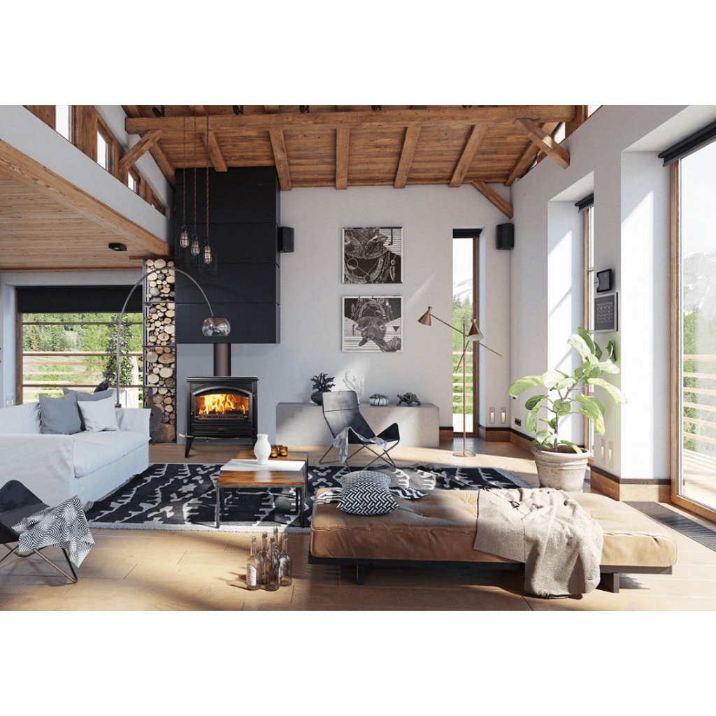 Amantii Lynwood W76 - Cast Iron Wood Burning Stove