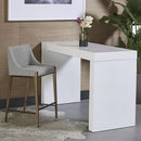 Sunpan Dionne Counter Stool in Monument Oatmeal / Monument Pebble