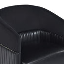 Sunpan Genval Wheeled Lounge Chair - Abbington Black/Cantina Black