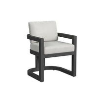 Sunset West Malibu Dining Chair in Cast Silver - No Welt