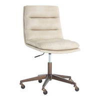 Sunpan Stinson Office Chair Bravo Black / Cognac / Cream
