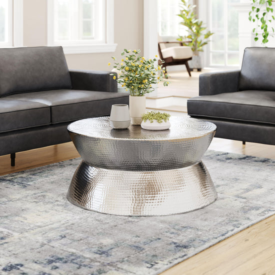 Zuo Modern Madryn Coffee Table Silver