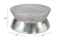 Zuo Modern Madryn Coffee Table Silver