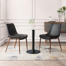Zuo Modern Magnus Dining Chair in Black & Walnut/Gray & Walnut
