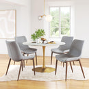 Zuo Modern Magnus Dining Chair in Black & Walnut/Gray & Walnut