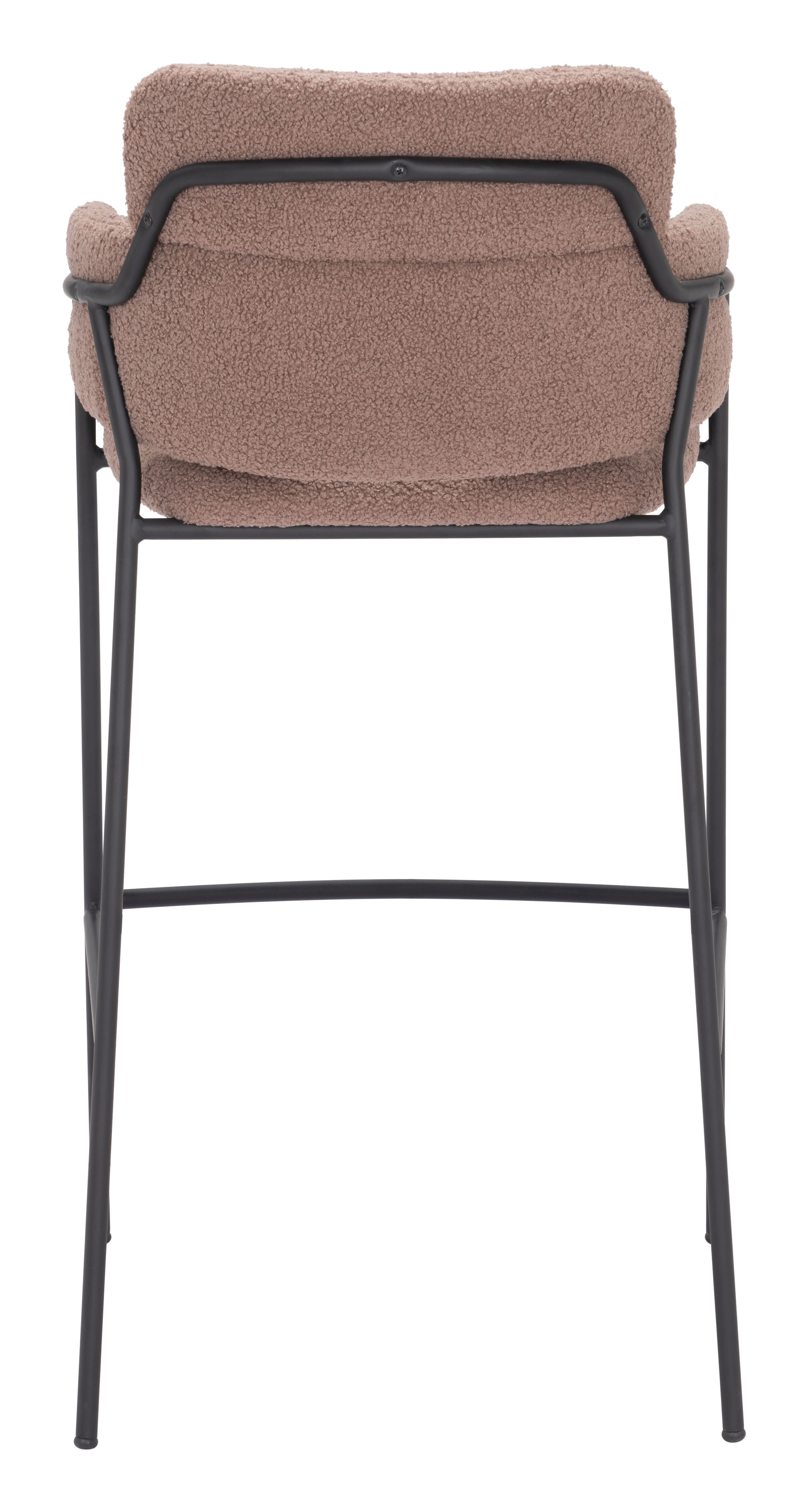 Zuo Modern Marcel Barstool in Cream/Brown